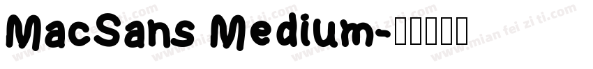 MacSans Medium字体转换